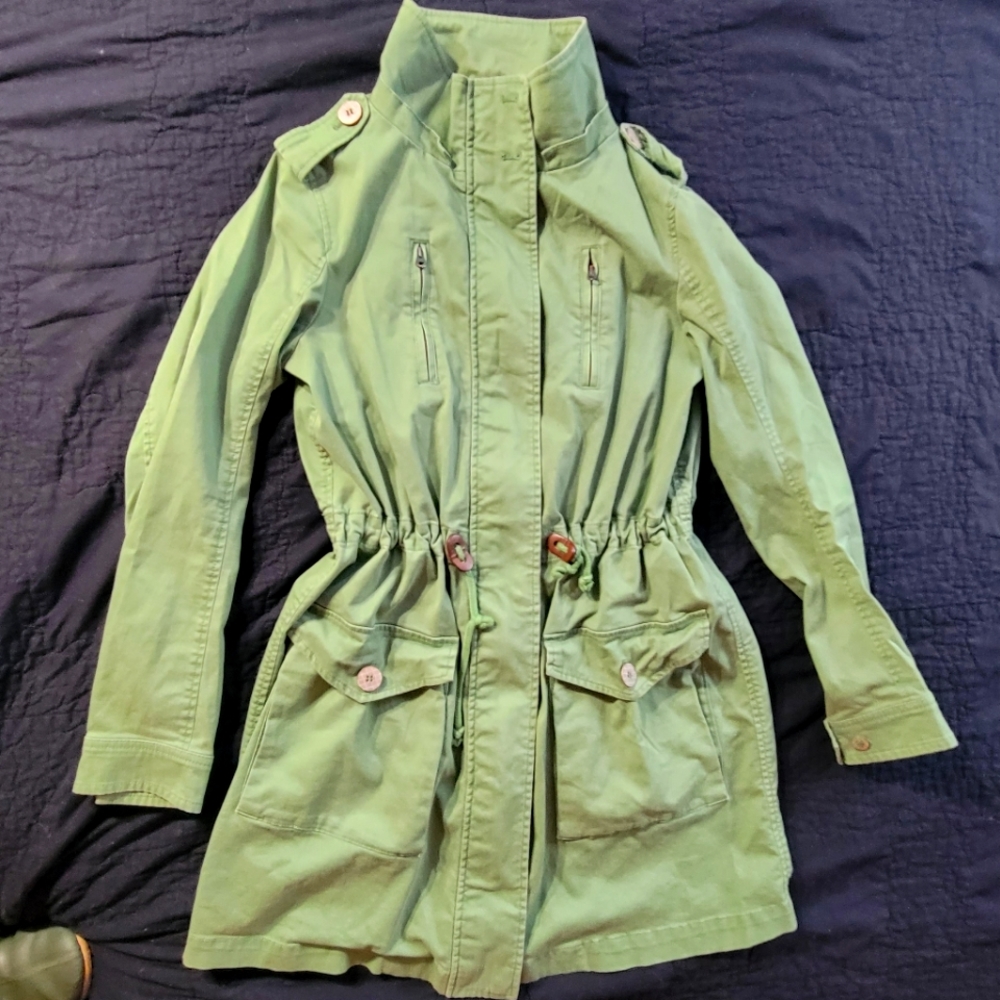 Vintage united colours of benetton army coat jacket Women's medium